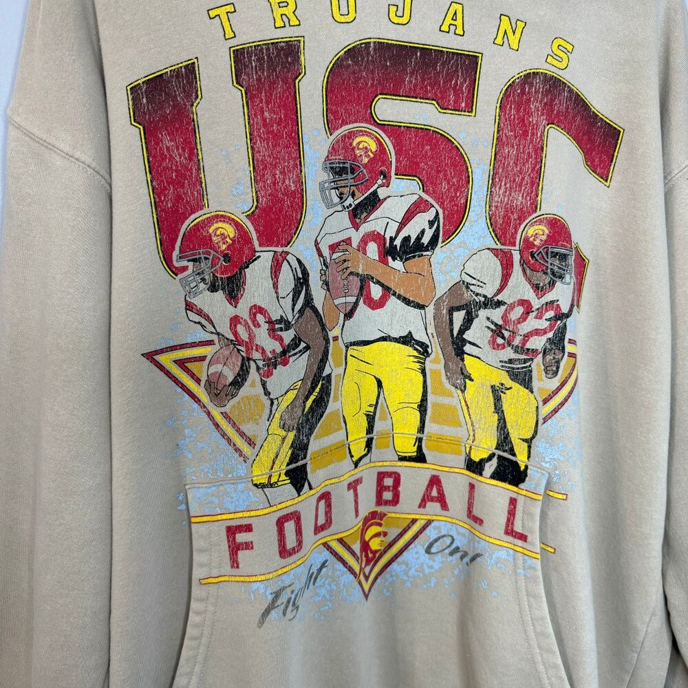 USC Trojans Football Pullover Hoodie - Picture 3 of 8